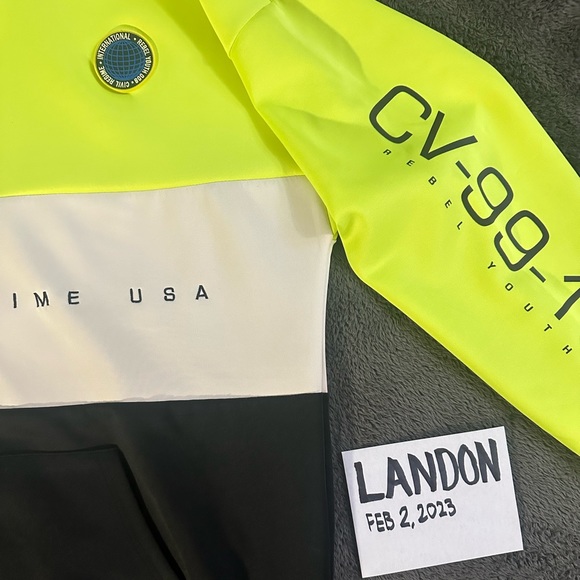 Civil Regime Safety hi viz Tri-Tone Hoodie - Picture 3 of 8